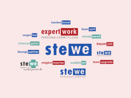 Unsere Historie expertwork stewe Gruppe eine logo Wolke